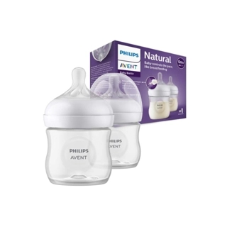 Philips Avent Natural Baby Feeding Bottle - 125ml Plastic 2-Pack