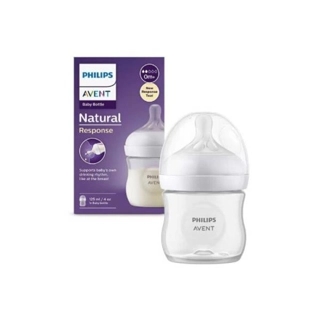 Philips Avent Natural Response Baby Bottle - 125ml Plastic - 0m+