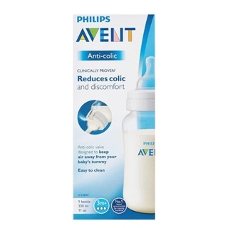 Philips Avent Anti-Colic Baby Feeding Bottle - 330ml Plastic - 3m+