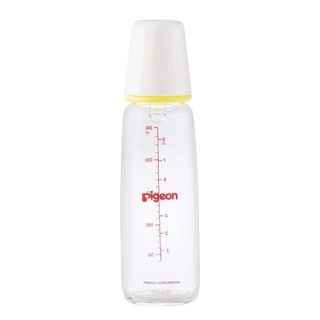 Pigeon Glass Baby Feeding Bottle - 240ml Durable Glass Feeder