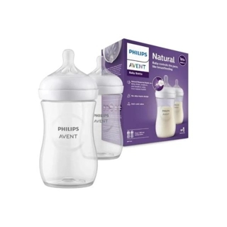 Philips Avent Natural Baby Feeding Bottle - 260ml Plastic (2-Pack)